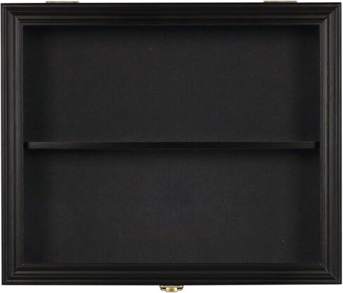 Baseball Card Display Case - 8 Graded Sports Card Display Frame - Holds Sport Cards with UV Protection Clear View Lockable Wall Cabinet for Football Basketball Hockey Trading Card Small Black in Saudi Arabia