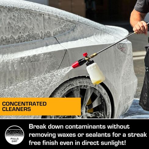 Ethos Foam Party - صابون غسيل السيارات المحايد ذو درجة الحموضة المركزة - صابون غسيل السيارات من رغوة الثلج - صابون مدفع رغوي - آمن للشمع ومانعات التسرب والطلاءات (16 أونصة) in Kuwait