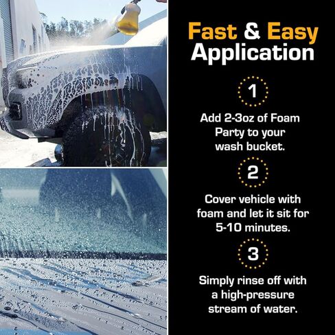 Ethos Foam Party - صابون غسيل السيارات المحايد ذو درجة الحموضة المركزة - صابون غسيل السيارات من رغوة الثلج - صابون مدفع رغوي - آمن للشمع ومانعات التسرب والطلاءات (16 أونصة) in Kuwait