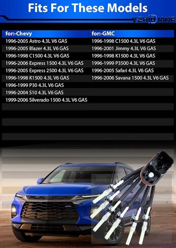 FJ503 حقن الوقود العنكبوت لـ:-تشيفي لـ:-جي إم سي أسترو بليزر C1500 Express K1500 P30 S10 سيلفرادو جيمي P3500 سفاري سافانا 4.3L V6 GAS 1996 1997 1998 1999 2000 2001 2002 2003 2004 05 06 in Saudi Arabia