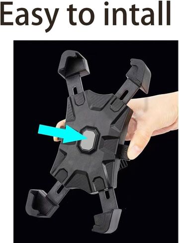 حامل هاتف دراجة نارية لثقب جذع الشوكة 13 مم - 19 مم، الهاتف الذكي 4.7 بوصة - 7.2 بوصة حامل هاتف بمرآة للدراجة النارية (حامل مرآة) in Kuwait