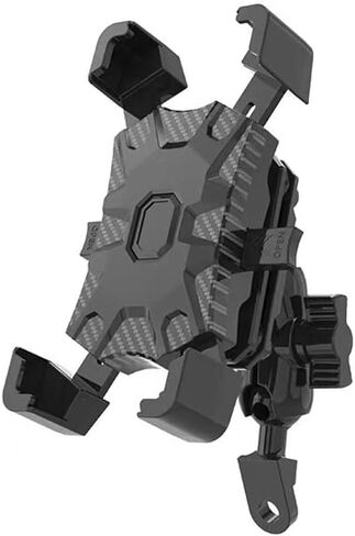 حامل هاتف دراجة نارية لثقب جذع الشوكة 13 مم - 19 مم، الهاتف الذكي 4.7 بوصة - 7.2 بوصة حامل هاتف بمرآة للدراجة النارية (حامل مرآة) in Kuwait