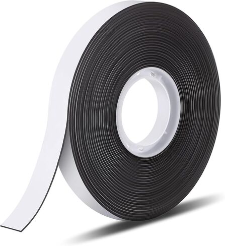 1/2'' x 150' Flexible Magnetic Tape Roll Magnetic Strips with Strong Adhesive Backing Magnetic Tape Strips Rolls for DIY Crafts Art Project Office Whiteboard & Fridge Organization in Saudi Arabia
