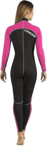 Cressi Ladies' Full Front Zip Wetsuit for Swimming, Snorkeling, Scuba Diving - Lido Long: Designed in Italy in Saudi Arabia