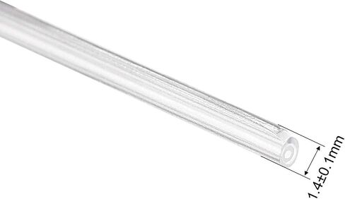 uxcell 15mm 1.35mm OD Fiber Optic Sleeves, 2 Ends Pre-Shrunk Fiber Optic Fusion Splice Tube Protector Sleeves, Clear Heat Shrinkable Tubing 200pcs in Kuwait