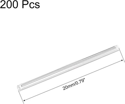 uxcell 15mm 1.35mm OD Fiber Optic Sleeves, 2 Ends Pre-Shrunk Fiber Optic Fusion Splice Tube Protector Sleeves, Clear Heat Shrinkable Tubing 200pcs in Kuwait