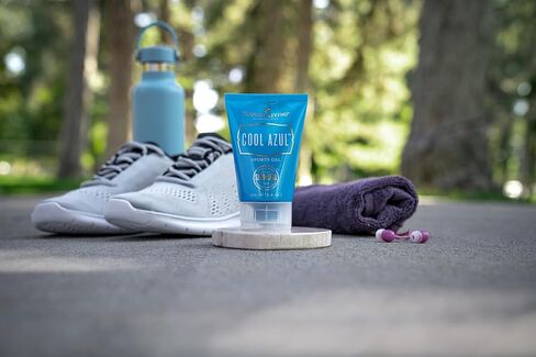 Young Living Cool Azul Sports Gel - 3.4 oz - Essential for Physical Activity, at Home or On the Go - Non-Sticky, Aloe-Based Formula - Hydrating and Moisturizing Skin Massage in Saudi Arabia