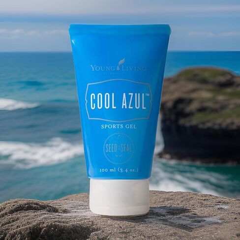 Young Living Cool Azul Sports Gel - 3.4 oz - Essential for Physical Activity, at Home or On the Go - Non-Sticky, Aloe-Based Formula - Hydrating and Moisturizing Skin Massage in Saudi Arabia