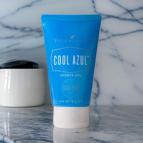 Young Living Cool Azul Sports Gel - 3.4 oz - Essential for Physical Activity, at Home or On the Go - Non-Sticky, Aloe-Based Formula - Hydrating and Moisturizing Skin Massage in Saudi Arabia