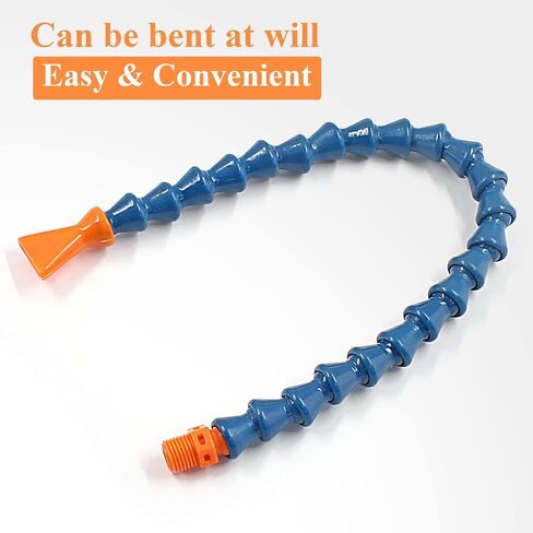 Waziaqoc 2PCS Adjustable Magnetic Base (1/4PT Thread) with 1pc Round Nozzle Flexible Water Oil Coolant Pipe Hose in Saudi Arabia