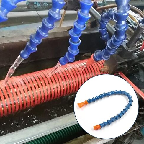 Waziaqoc 2PCS Adjustable Magnetic Base (1/4PT Thread) with 1pc Round Nozzle Flexible Water Oil Coolant Pipe Hose in Saudi Arabia