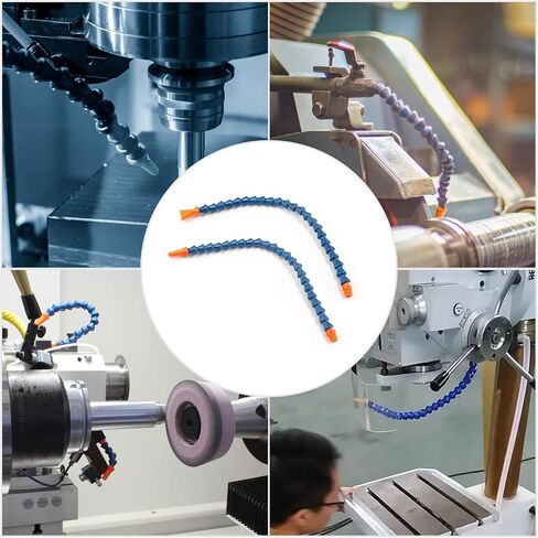Waziaqoc 2PCS Adjustable Magnetic Base (1/4PT Thread) with 1pc Round Nozzle Flexible Water Oil Coolant Pipe Hose in Saudi Arabia