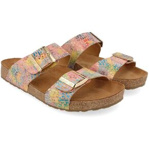 HAFLINGER Unisex Andrea Sandal, Kork Rainbow, 6 Men -8 Women