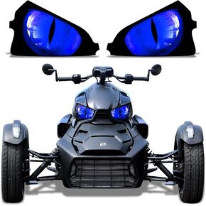 AMR Racing Roadster Headlight Eye Graphics Decal Cover Compatible with Can-Am Ryker 2019-2022 - Eclipse Blue (AMR22380)