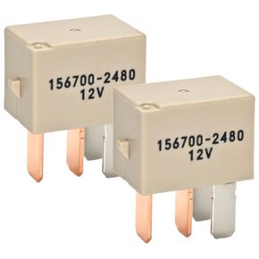 156700-2480 Automotive Relay (Pack of 2)– 30A 12VDC 4-Pin Multipurpose Relay for Maruti Suzuki Ertiga (2012-2022), Swift (1989-2022), SX4 (2007-2014) & More
