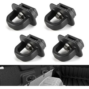 4 PCS Truck Tie Down Anchors, Metal Truck Bed Side Wall Anchor with Wrench, Compatible with 07-23 Chevy Silverado/GMC Sierra, 15-23 Chevy Colorado/GMC Canyon (Black)