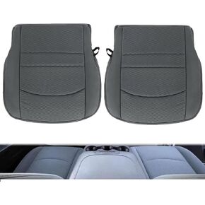 GXARTS Driver and Passenger Side Bottom Replacement Cloth Seat Cover Gray #X8 Compatible with Dodge Ram 1500 2500 3500 4500 5500 2013 2014 2015 2016 2017 2018