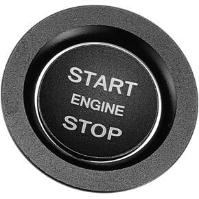ACROPIX Engine Start Stop Button Cover Kit One Click Push Start Button Trim Sticker for Land Rover Discovery for Range Rover Sport Aluminum Alloy Black Car Parts