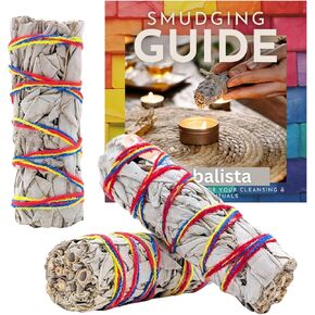 White Sage Smudging Kit - 3 Chakra-Inspired White Sage Bundles (4") | Cleanse, Balance & Uplift | Perfect for Meditation, Intention Setting, & Spiritual Healing