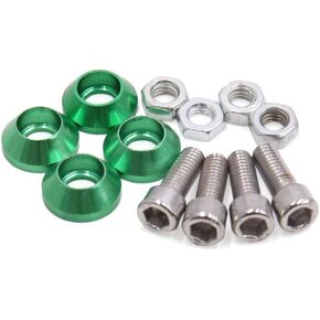 UXCELL Universal Purple Metal Motioncle Motorscreen Plate M6 BOLTS SCREW 4PCS