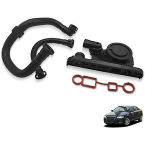 06F129101P PCV Crankcase Vent Valve Breather Hose Kit w Gaskets for Audi A3 A4 A6 TT A1 VW Golf Jetta Passat 2.0L Replace 06F103483E 06F129101E 06F129101G 06F129101R 06F129101N 06F103483E