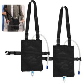2 PCS Acteter Covers ، 2000 مل من جهاز تثبيت القسطرة ، وتصميم شبكة قابلة للتنفس ، وأشرطة قابلة للتعديل ، وإغلاق آمن ، مثالي للرعاية المسنين