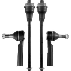 BDFHYK 4PCS Front INNER و OUTER TIE ROD أطراف الطقم المتوافقة مع شيفروليه سوبربان 2500 SILVERADAD 3500 ، متوافق مع GMC SIERRA 2500 3500 ، H2 بديل لـ ES3609 ES3488