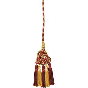 Needzo Elegant White Braided Polyester Cincture with Tassels, 144 Inches (White)