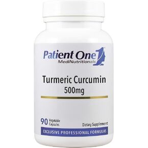 Patient One Turmeric Curcumin 500 mg | Supplement to Support Healthy Inflammatory Response and More* | with Black Pepper Extract | 90 Capsules