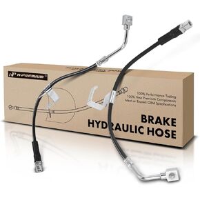 A-Premium Front Brake Hydraulic Hoses Compatible with Select Hummer Models - H3 2006-2010, H3T 2009-2010, 2-PC Set