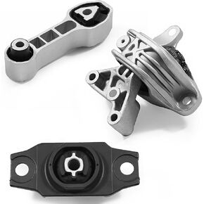 Engine Motor and Transmission Bracket kit Fit for 2012-2018 Fiat 500 , Auto Engine Trans Mount Set #68073217AC 68073029AC 68073483AD