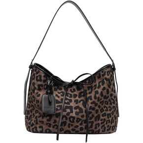 y2k Cheetah Handbags for Women, Hobo Bag Cheetah Print Ladies Chic Shoulder Bags Tote Bag Leopard Print Large Crossbody