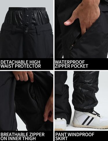 GSOU SNOW Mens Ski Pants Women Snowboard Pant Waterproof Windproof Warm Insulated Outdoor Snow Winter Sports in Saudi Arabia