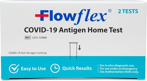 اختبار فلوفليكس لمستضد كوفيد-19 المنزلي، عبوة واحدة، إجمالي اختبارين in Kuwait