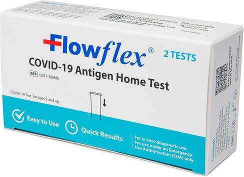 اختبار فلوفليكس لمستضد كوفيد-19 المنزلي، عبوة واحدة، إجمالي اختبارين in Kuwait
