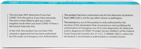 اختبار فلوفليكس لمستضد كوفيد-19 المنزلي، عبوة واحدة، إجمالي اختبارين in Kuwait