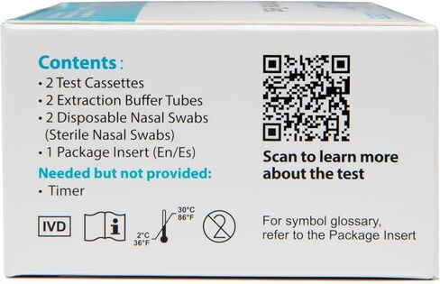 اختبار فلوفليكس لمستضد كوفيد-19 المنزلي، عبوة واحدة، إجمالي اختبارين in Kuwait