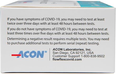 اختبار فلوفليكس لمستضد كوفيد-19 المنزلي، عبوة واحدة، إجمالي اختبارين in Kuwait