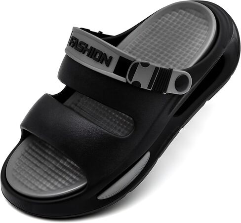 صندل شريحة للرجال داخلي وخارجي ، صندل شريحة منصة غير رسمية للرجال في فصل الربيع ، وأحذية نعل رجال مريحة مريحة. in Kuwait
