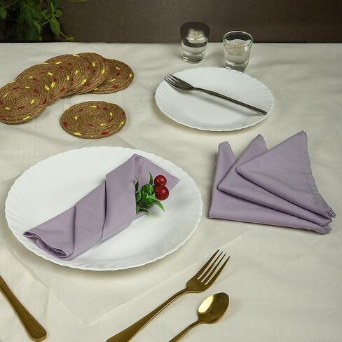 مناديل مصبوغة باللون الأزرق السماوي، مناديل قماش قطنية مصبوغة، مجموعة من مناديل عشاء قابلة للغسل مقاس 4-18 × 18 بوصة، مناديل مطبخ لطاولة العشاء، مناديل هندية قابلة لإعادة الاستخدام، مناديل زفاف، مفرش طاولة، مناديل عيد الميلاد in Kuwait