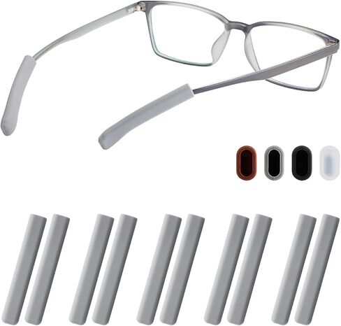Glasses Ear Cushion, Non Slip Soft Silicone Eyeglass Ear Cushions, Anti-Slip Comfort Eyeglasses Temple Tips Sleeve Retainer, Comfort Eye Glass Ear Grips, Glasses Accessories (5 Blue Pairs) in Saudi Arabia