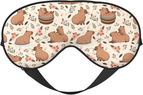 قناع Capybaras Sleep Mask قناع العين الناعم للتنفس للنوم للنساء غطاء العين خفيفة الوزن للسفر ، العمل الليلي ، قيلولة ، مكتب in Kuwait