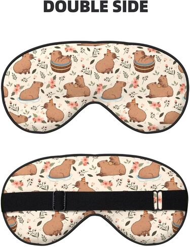 قناع Capybaras Sleep Mask قناع العين الناعم للتنفس للنوم للنساء غطاء العين خفيفة الوزن للسفر ، العمل الليلي ، قيلولة ، مكتب in Kuwait