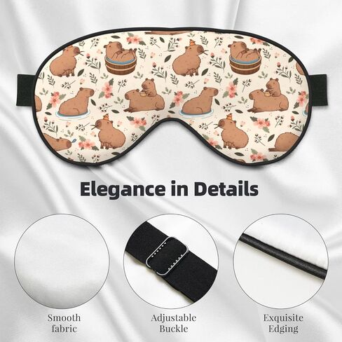 قناع Capybaras Sleep Mask قناع العين الناعم للتنفس للنوم للنساء غطاء العين خفيفة الوزن للسفر ، العمل الليلي ، قيلولة ، مكتب in Kuwait