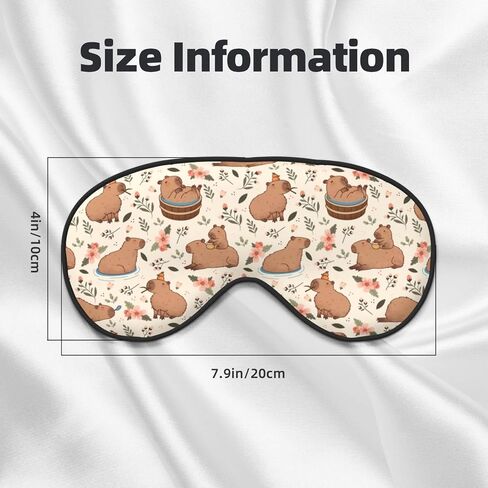 قناع Capybaras Sleep Mask قناع العين الناعم للتنفس للنوم للنساء غطاء العين خفيفة الوزن للسفر ، العمل الليلي ، قيلولة ، مكتب in Kuwait
