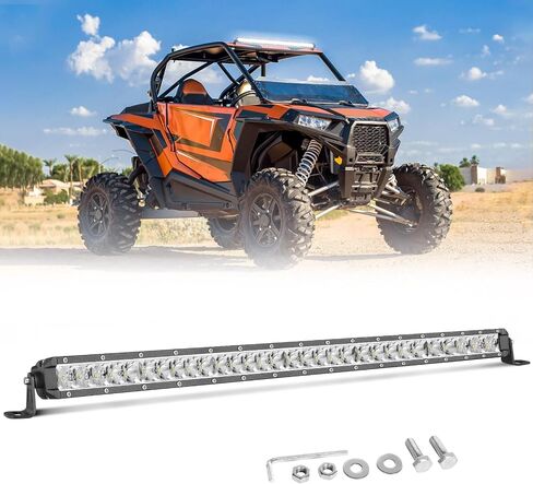 10 Inch Light Bar, Niwaker 50W Single Row LED Light Bar Spot Flood Combo Driving Lights Off Road Reverse Backup Lighting Bumper Lights Waterproof Fog Lamps Slim LED Bars for Truck Pickup ATV UTV Boat in Kuwait