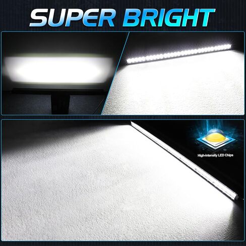 10 Inch Light Bar, Niwaker 50W Single Row LED Light Bar Spot Flood Combo Driving Lights Off Road Reverse Backup Lighting Bumper Lights Waterproof Fog Lamps Slim LED Bars for Truck Pickup ATV UTV Boat in Kuwait