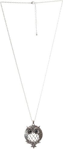 Owl Magnifier Magnifying Glass Sliding Top Magnet Pendant Necklace, 30" in Saudi Arabia