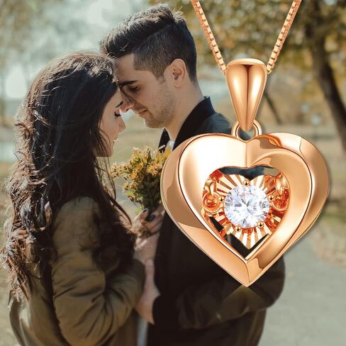 Sisgem 18k Gold Heart Pendant وقلادة سلسلة صناديق ذهبية 18KT ، مجوهرات رائعة للزوجة ، حاضرة للأم ، هدايا لها ، 18 بوصة in Kuwait
