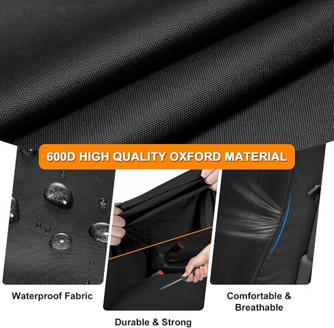 Front Truck Seat Cover Compatible with 1998-2002 Dodge Ram Quad Cab 1500-3500, Knitted Heavy Duty 40/20/40 Split Seat Cover with Integrated Seatbelts in Saudi Arabia